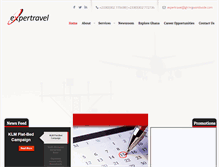 Tablet Screenshot of expertravel.com.gh